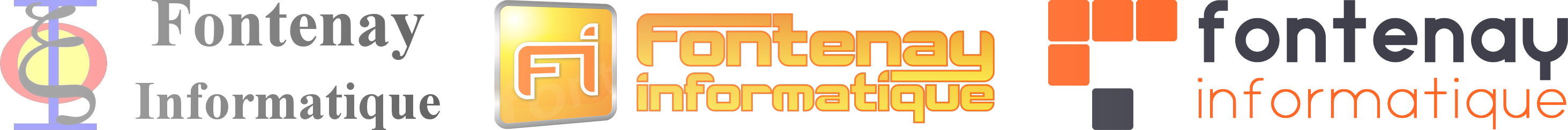 Évolution du logo Fontenay Info